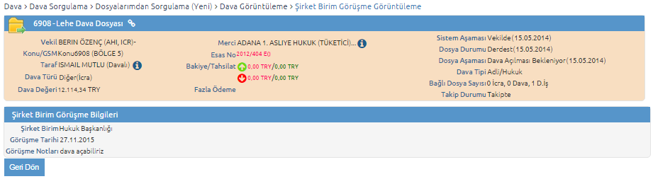 davaBirimGorusmeGoruntuleEkrani