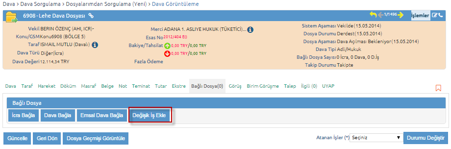 DavayaDegisikIsEkleUlasim
