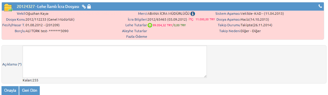 DosyaKilitlemeIptal