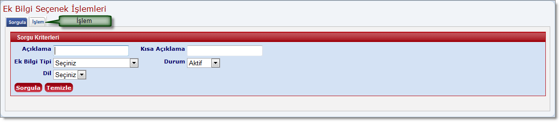 ekBilgiSecenekTanimlaUlasim