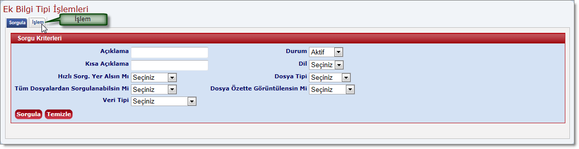 ekBilgiTipiTanimlaUlasim