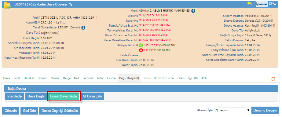 EmsalDavaBaglaUlasim