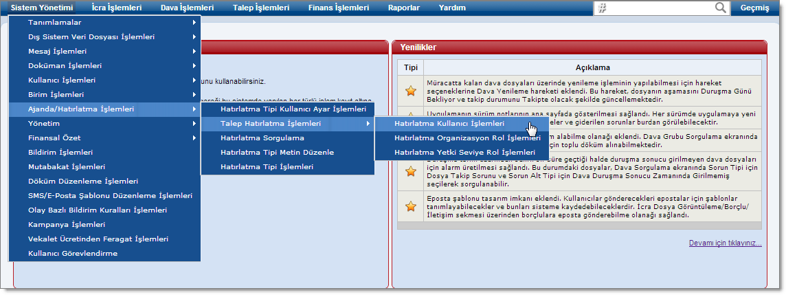 HatirlatmaIsEmriSorgulaUlasim