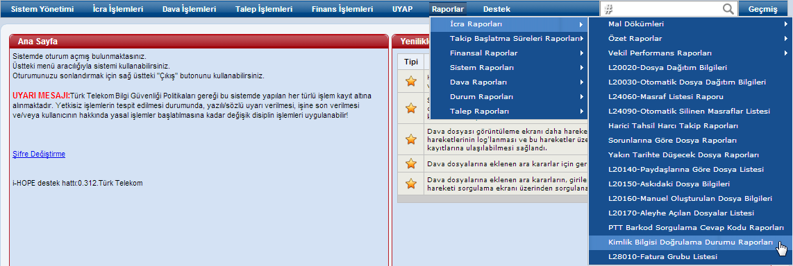 KimlikBilgisiDogrulamaRaporlari