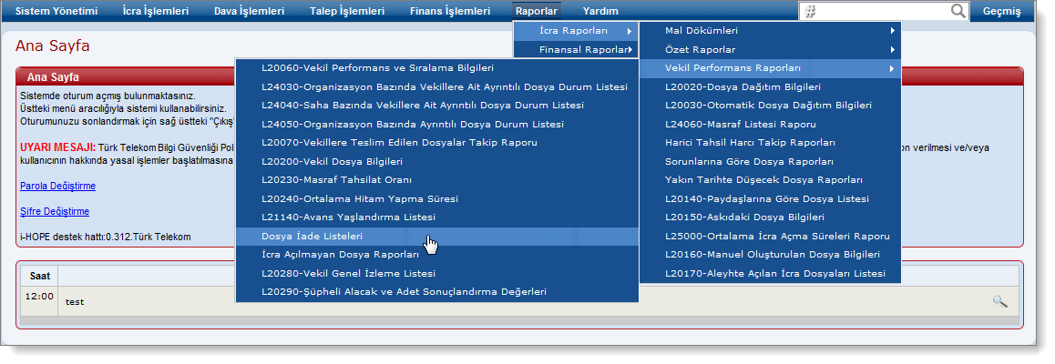 L20260_DosyaIadeListeleri_Menu