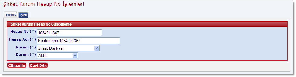 SirketKurumHesapNoGuncelleEkran