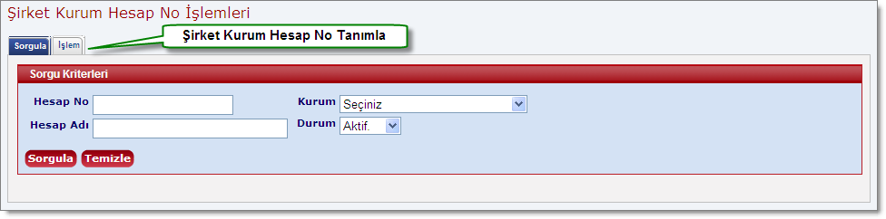 SirketKurumHesapNoTanimlaUlasim