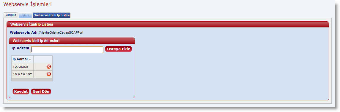 WebservisIzinliIpListesiEkran
