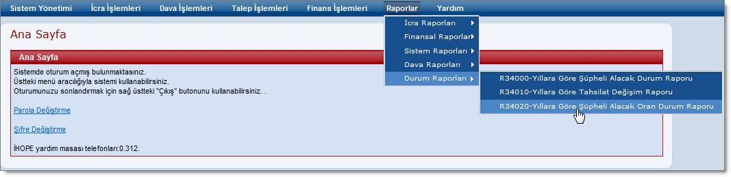 YillaraGoreSupheliAlacakOranDurumRaporuUlasim