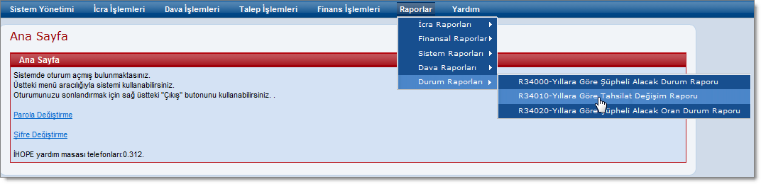 YillaraGoreTahsilatDegisimRaporuUlasim